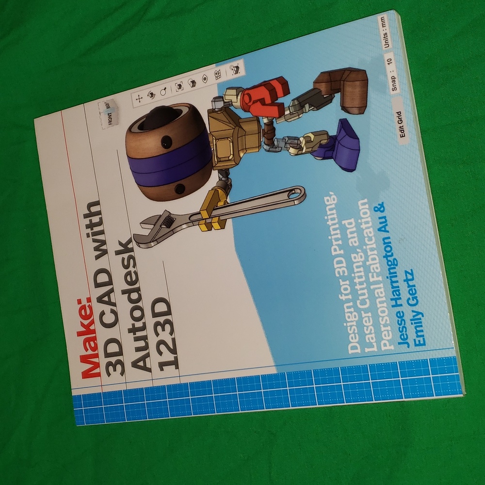 Make: 3D CAD with Autodesk 123D Paper Back Book